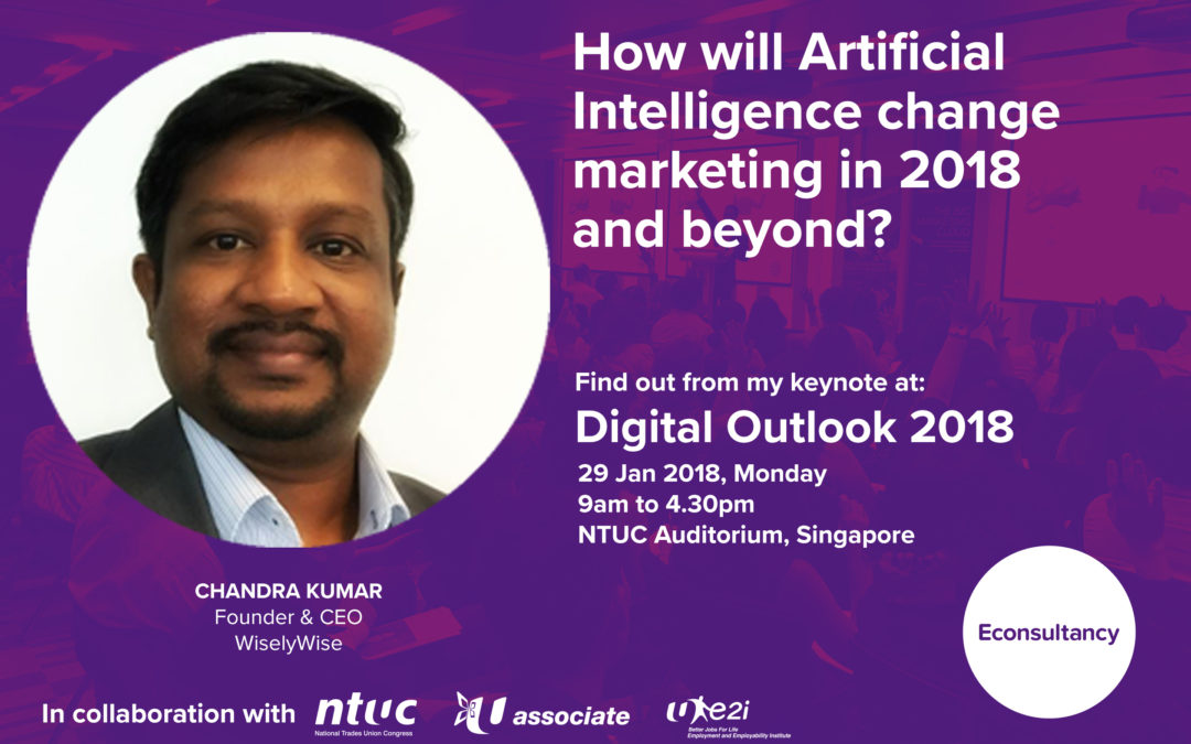 Our CEO – Chandrakumar is speaking on Artificial Intelligence in Marketing